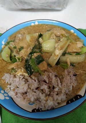 沙茶滑蛋雞肉燴飯 的食譜成品照片