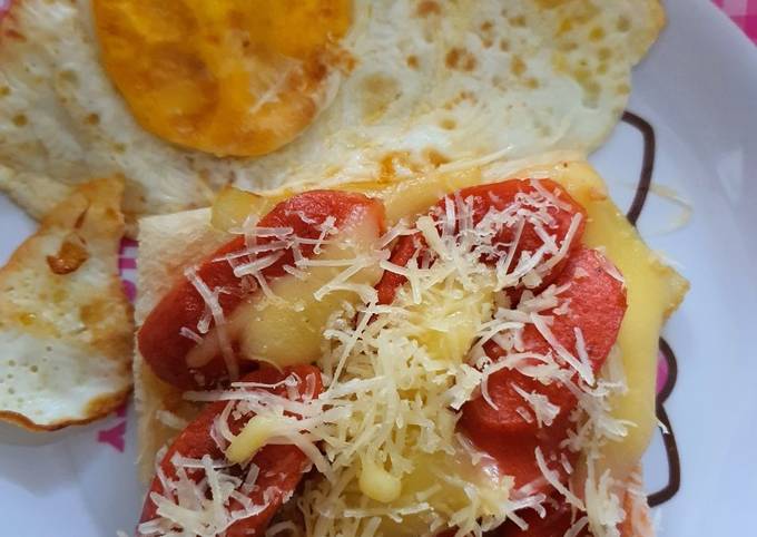 Roti Pizza ala2 sarapan simple