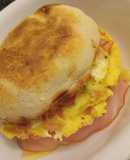 Ham, Egg, & Cheese Breakfast Sandwich
