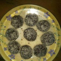 A picture of Coconut chocolate balls.