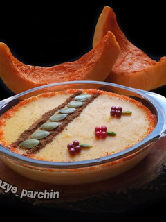 عکسی از دستور پودینگ کدوحلوایی 🌸