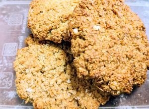 Una foto de Galletón de avena, miel y plátano