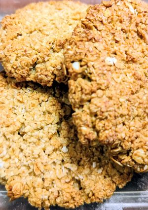 Una foto de Galletón de avena, miel y plátano