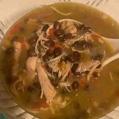 A picture of Instant pot Chicken Verde Stew.