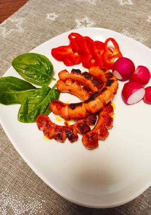 Currys sült virsli recept fotója