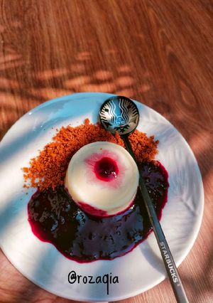 Foto resep Panna Cotta blueberry compote