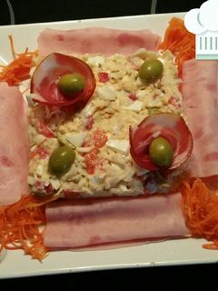 Una foto de Pudín de merluza