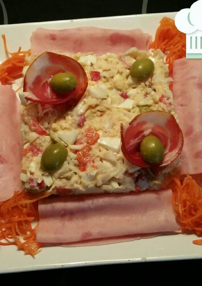 Una foto de Pudín de merluza