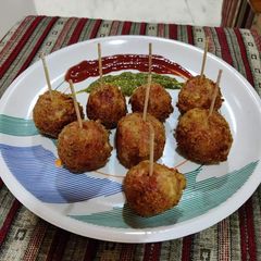 A picture of Crispy veg lolipop.