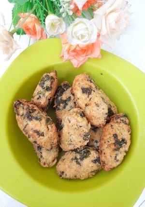 Foto resep Perkedel bayam (Tahu ayam bayam)