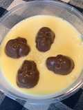 Crèmes vanille chocolat « skull »