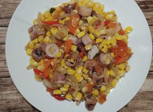 Foto resep Tumis Cumi Asin Jagung