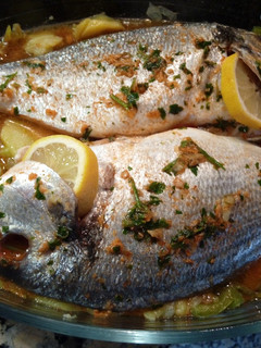 Una foto de Dorada al horno
