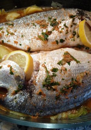 Una foto de Dorada al horno
