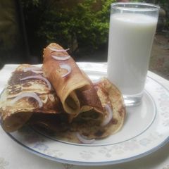 A picture of Nigerian Pancake with oil.
