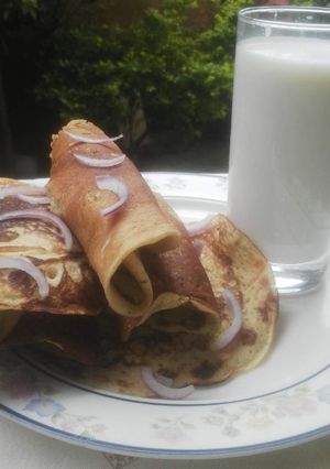 A picture of Nigerian Pancake with oil.