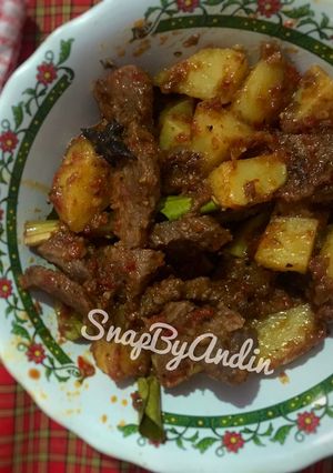 Foto resep Rendang Daging Kentang Instan