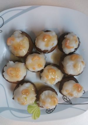 Foto resep Jamur shitake dan daging cumi giling