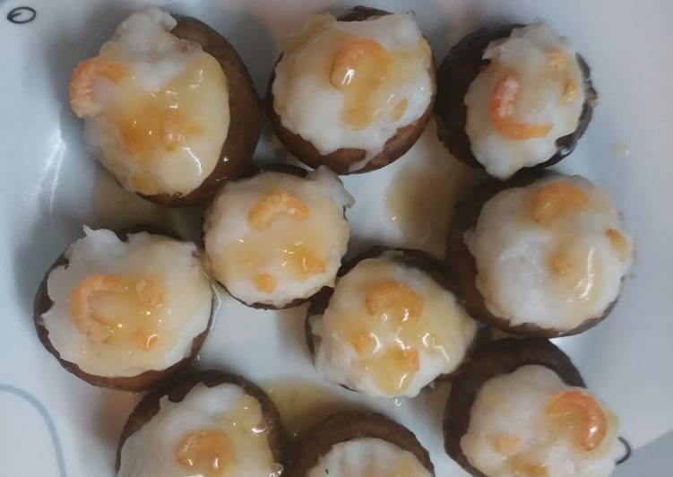 Cara Gampang Membuat Jamur shitake dan daging cumi giling Anti Gagal