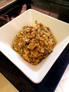 Una foto de Risotto de acelgas y champiñones