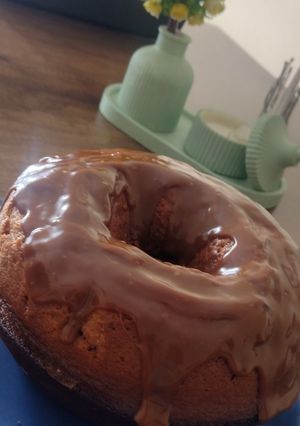 Una foto de Budín de dulce de leche full