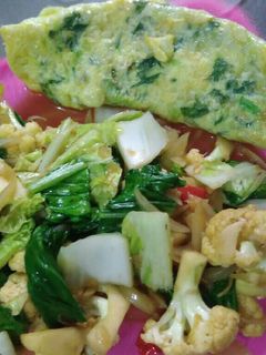 Foto resep Tumisan Kembang Kol + telur gulung