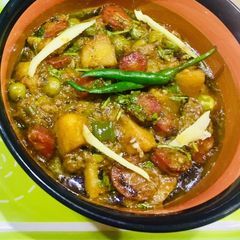 Mix vegetable with knor cube A picture of Mix vegetable with knor cube.