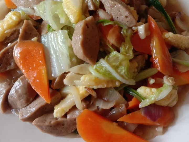 Cara Gampang Membikin Resep Capcay Bakso sederhana yang Sempurna Anti Ribet, Lezat Sekali