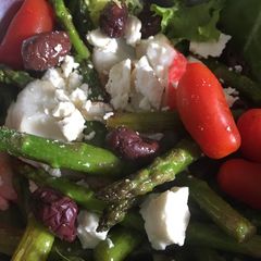A picture of Green Salad with lobster.