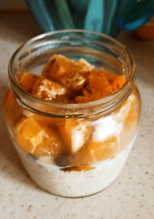 Φωτογραφία της συνταγής Overnight oats με πορτοκάλι και σοκολάτα!