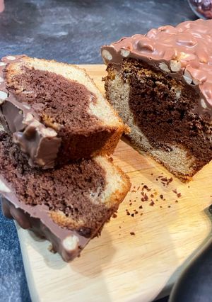 Une photo de Cake Chocolat Cacahuète