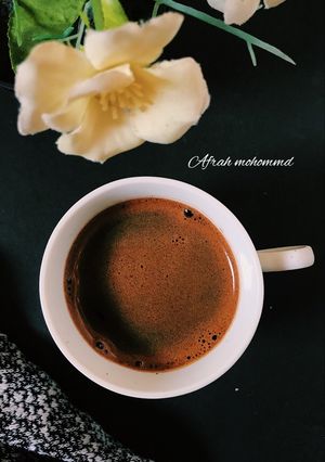 صورة لوصفة القهوه التركي بالوجه