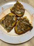 Crostoni con sardoni (alici) marinati al finocchietto selvatico