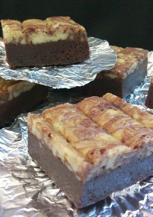 รูปของ Greentea creamcheese brownies