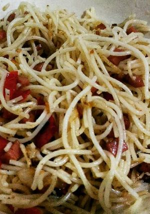 Foto resep Simple Aglio Olio