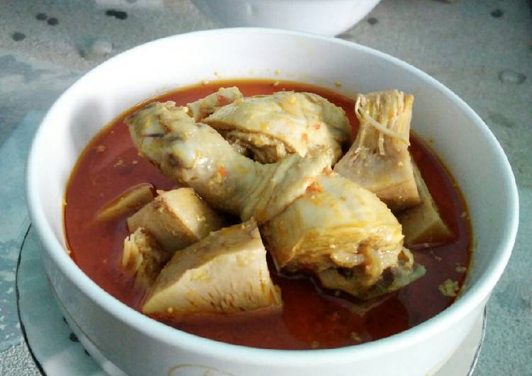 Resep: Gulai Campur Nangka Muda &amp; Ayam yang enak