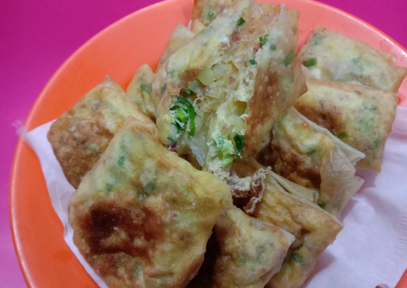 Martabak telur lumpia kornet