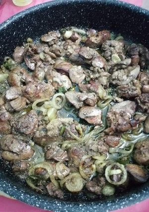 صورة لوصفة كبدة الدجاج (سودة)