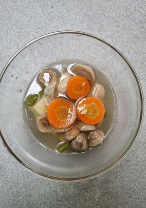 Foto resep Sop Bakso Sapi dan Jamur Kancing