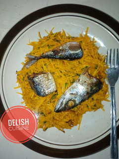 A picture of Abacha (African Salad).