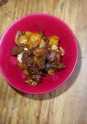 Foto resep Oseng daging kentang