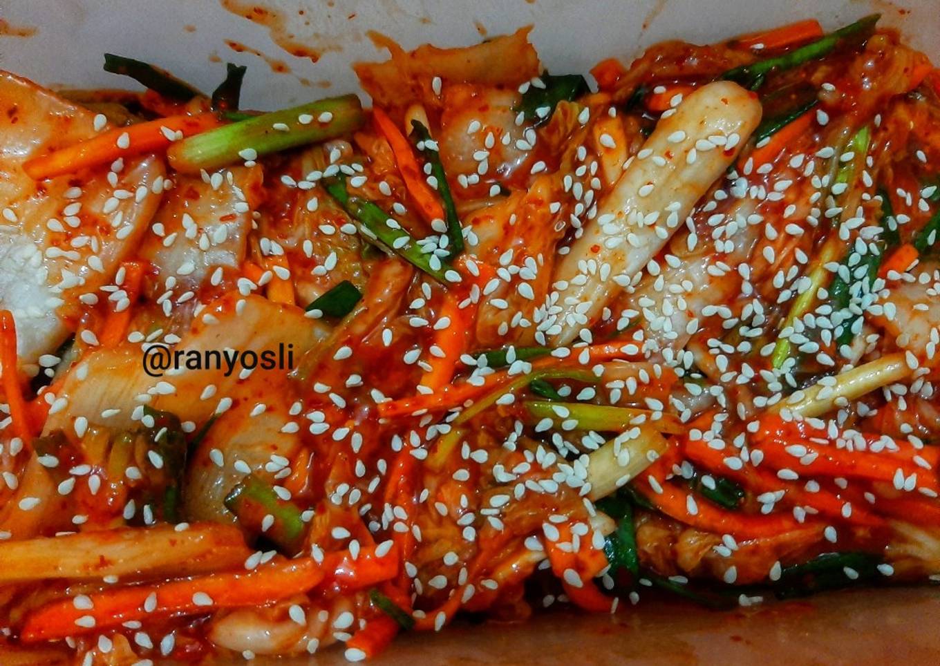 4. Kimchi Gochujang Sederhana (no bahan-bahan ribet)