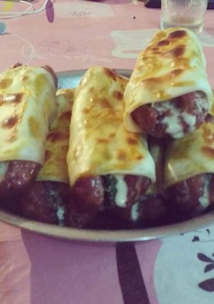 Una foto de Chorizos envueltos al horno 😍
