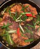 Cá lóc kho dưa chua