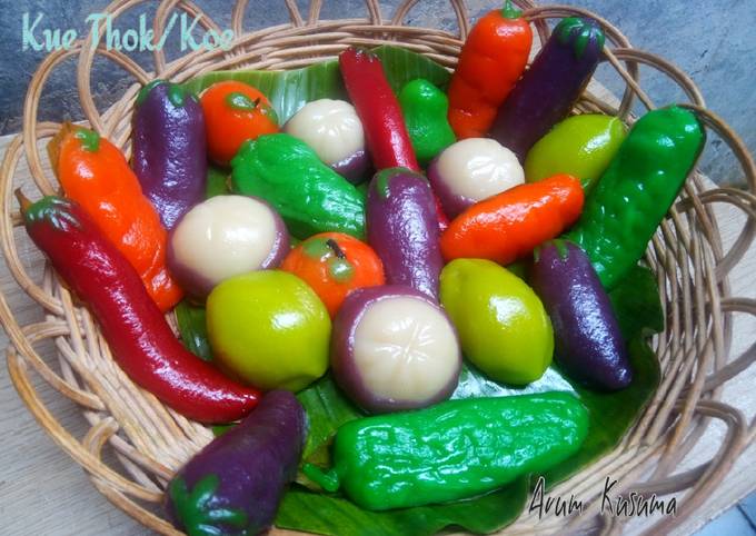 Ini dia! Cara  memasak Kue Koe/Kue Ku/Kue Thok  istimewa