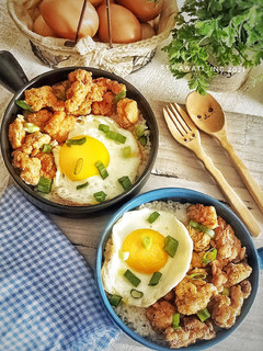 Foto resep Chicken & Egg Rice Bowl