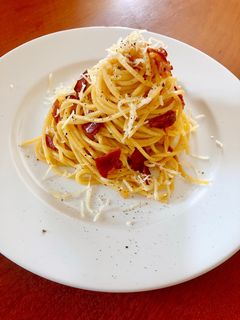 Hình của món Spaghetti thịt xông khói phômai🍝 🥓 🧀 🇮🇹.