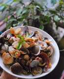 Nghêu xào sả ớt