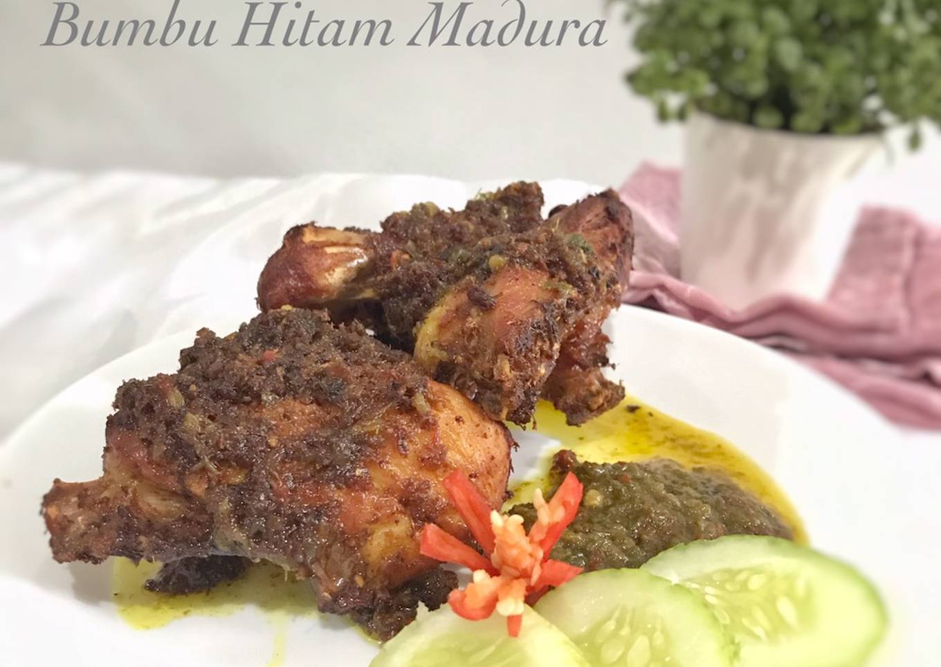Ayam Goreng Bumbu Hitam Madura