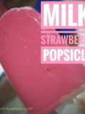 Milk Strawberry Popsicle